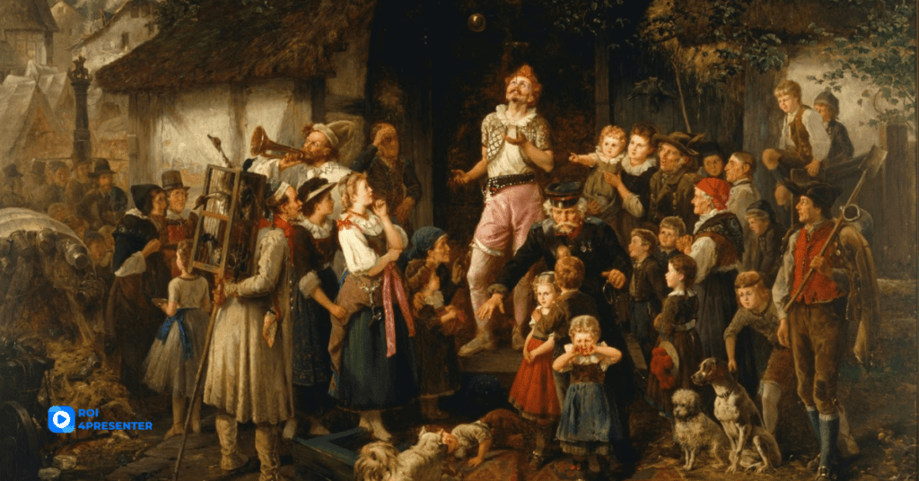 Fritz Beinke «The juggler- a village fair»